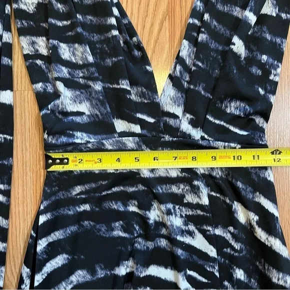 Ravon by Von Vonni Maxi Convertible Dress One Size Womens Zebra Animal Print - Picture 5 of 7